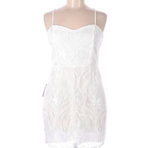 White Mini Lace Dress